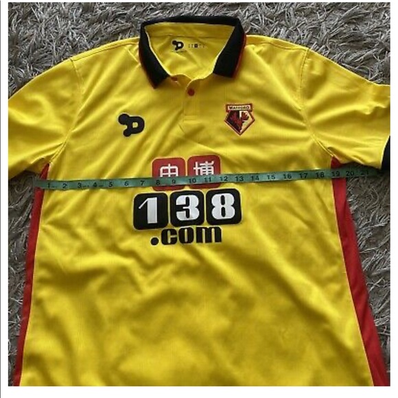 Watford FC Yellow Mens Soccer Jersey - Picture 3 of 5